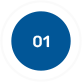 A blue circle with the number 0 1 in it.